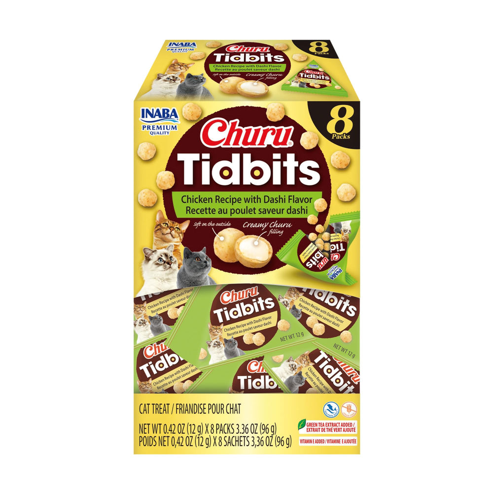 INABA Churu Tidbits en empaque tetra para porciones frescas