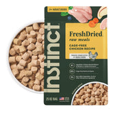 Instinct FreshDried Bites: empaque frontal, fácil de almacenar para tu perro
