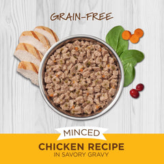 Instinct Minced Cups con vegetales zanahoria espinaca para dieta equilibrada