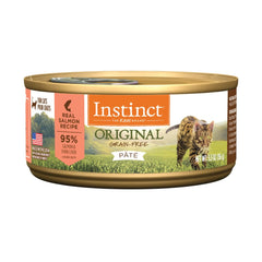 Instinct Original: salmón real en lata paté para gatos.