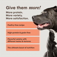 Instinct PeakBoost tiras de carne seca aportan sabor intenso y masticación satisfactoria.