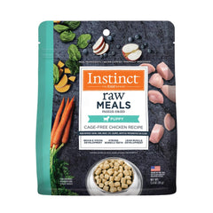 Instinct Puppy FreshDried Bites: empaque frontal, ideal para la primera comida del cachorro