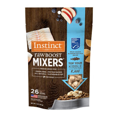 Instinct Raw Boost Mixers: bolsa de 5 onzas, complemento crudo para perros con pescado salvaje.