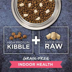 Instinct Raw Boost Pedacitos Secos Congelados, textura variada para mayor satisfacción.