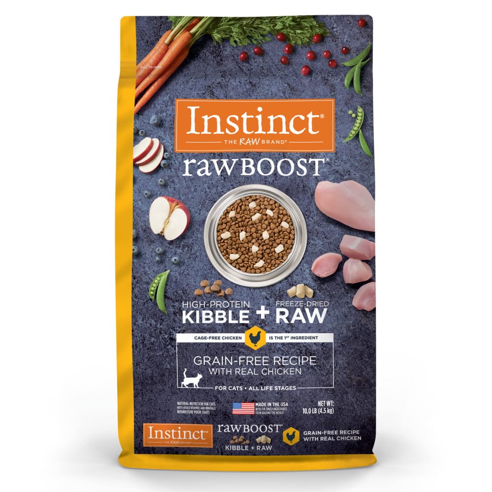 Instinct Raw Boost con pollo real para gatos activos