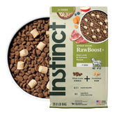 Instinct RawBoost, bolsa de 20 libras con cordero, proteína de alta calidad para perros activos.