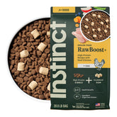 Instinct RawBoost: pollo real en bocado, fuente de proteína para músculos magros.