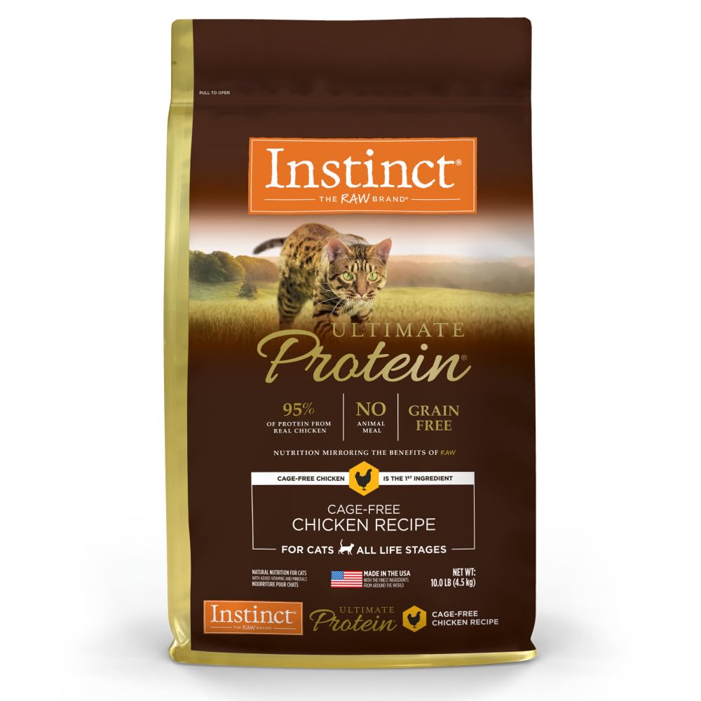 Instinct Ultimate Protein con pollo real en croquetas para gatos activos