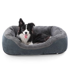 Cama INVENHO para perro mediano, vista general para descanso cómodo.