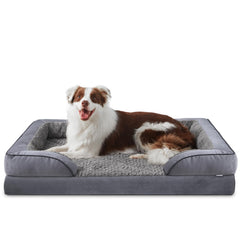 INVENHO Cama para perros grandes; espuma tipo huevo para descanso cómodo