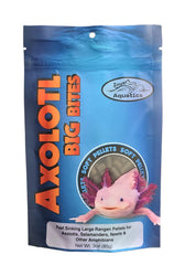 Pellets blandos de Invert Aquatics para axolotls grandes, consumo fácil y agradable.
