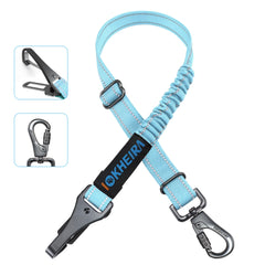 IOKHEIRA cinturon seguridad perro 3en1 frente, ideal para viajes seguros.