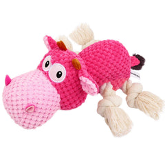 IOKHEIRA juguete indestructible con sonido para perros grandes, ideal para juego activo.