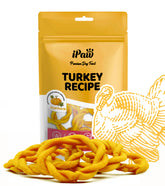 iPaw Premios de pavo: anillo con calabaza, ideal para entrenamiento diario.