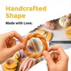 iPaw masticable de pavo: anillo calabaza, ideal para sesiones largas de juego.