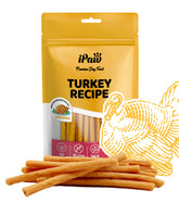 iPaw tira trenzada de pavo original para masticar y recompensa