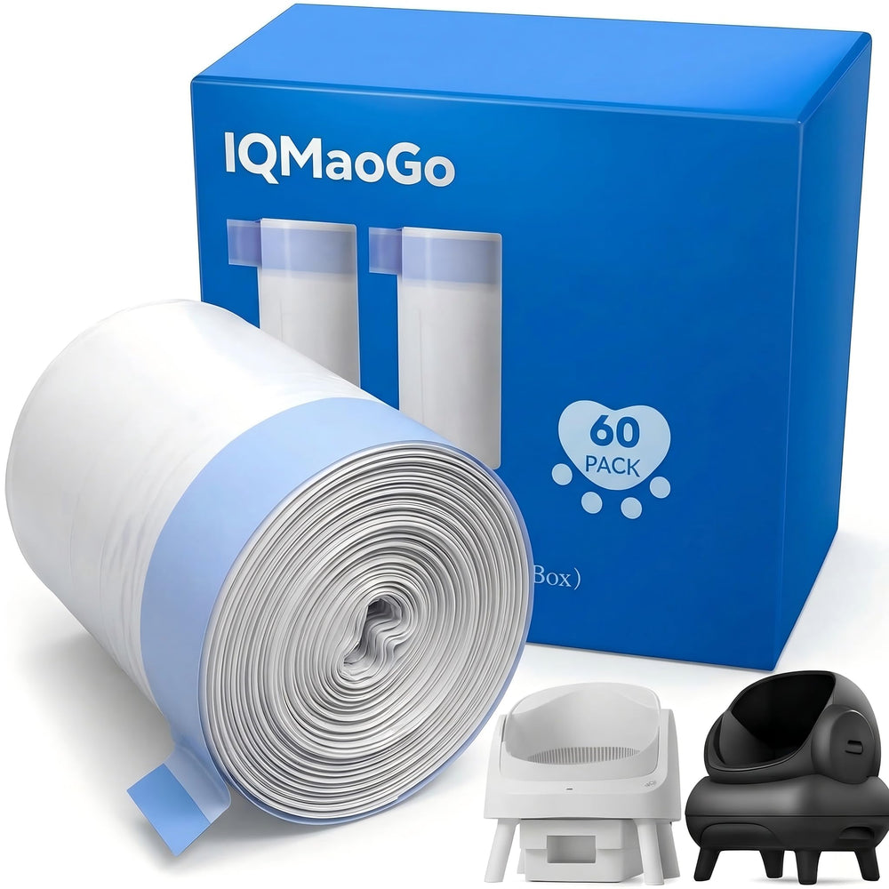 IQMaoGo bolsas para arenero 27x13 con doble cordón para uso higiénico