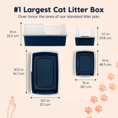 Espacio amplio en IRIS USA para gatos grandes, favorece movimiento y comodidad.