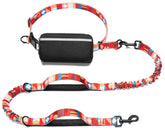 iYoShop correa manos libres para perros con bolsillo de cremallera, ideal para entrenar y caminar