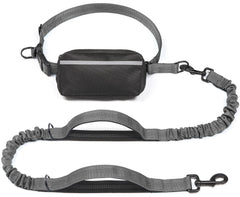 iYoShop Correa de perro con bolsa de cremallera removible para paseos ordenados.