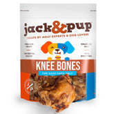 Jack&Pup hueso de rodilla de res para perros: masticación duradera y sabor natural.