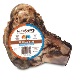 JackPup Hueso Nudillo de res grande, perfecto para masticar y entretenerse.