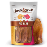 Jack&Pup orejas de cerdo medianas en empaque de 30, ideal para masticar
