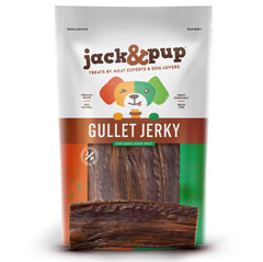 Jack&Pup paquete de 25 bocadillos de ternera para perros, masticación crujiente