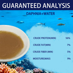 JADINGSFARM Daphnia alimento congelado, conserva nutrientes y frescura para acuario