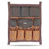 Jeffers Expression Trailer Door Caddy con bolsillos acolchados para cepillado, ideal para caballos.
