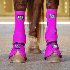Jeffers protección para patas traseras en rosa, soporte durante entrenamientos.
