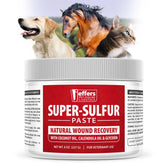 Jeffers Super Sulfur, frasco de 8 oz para perros, gatos y caballos, favorece piel sana.