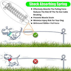 Jenico cable para perro 20ft, manejo cómodo y resistencia al desgaste
