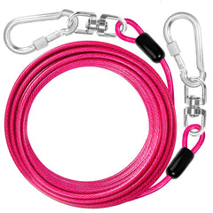 Jenico cable para exterior de 30 pies ofrece libertad controlada para perros