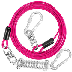 jenico cable de sujeción para perros de 10 pies: seguridad y libertad en el patio.