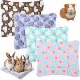 Jetec almohadilla cama para mascotas pequeñas, conjunto de 4 piezas, suave y cálida para dormir