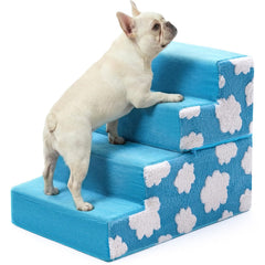 Jetec escaleras para perro 4 pasos sobre cama, subida fácil y segura