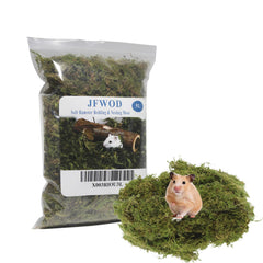 JFWOD Musgo Forestal para lecho suave de hámster, natural y cómodo.