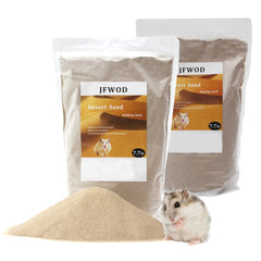 JFWOD arena para baño de hámster con dos bolsas de 7.7 lb cada una