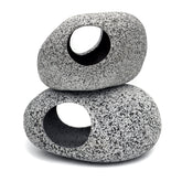 JIH roca ceramica refugio acuario, ideal para esconderse y crear microhábitats