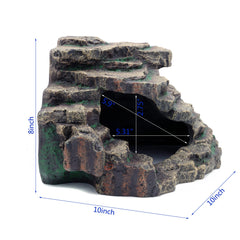 jihaqua diseno natural piedras rocosas brinda entorno realista para reptiles.