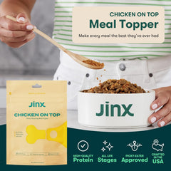 Jinx liofilizado de pollo, complemento para perros, ideal para estimular el apetito