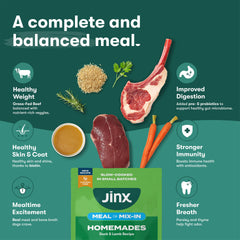 Jinx ingredientes vegetales zanahoria y hojas verdes para antioxidantes
