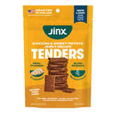 Jinx Tiras de Pollo en empaque, ideal para guardar en casa.