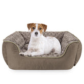 JOEJOY Cama perro rectangular, vista frontal, ofrece soporte y comodidad para tu mascota.