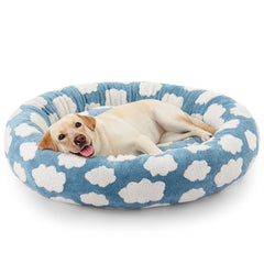 JOEJOY Donut grande para perro, vista general y acogedora para descansar