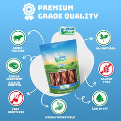 Colágeno trenzado para perros, textura suave y masticable