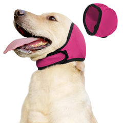 JOHNBOLIN cubre orejas para perro rosa, protección del agua durante baño