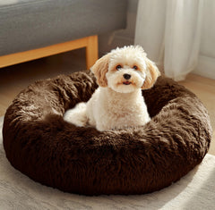 Cama donut de JOLLYVOGUE para mascotas, refugio cómodo para perros y gatos pequeños