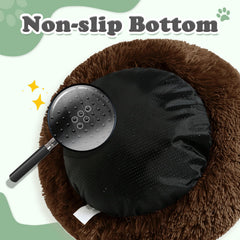 JOLLYVOGUE Cama redonda con borde ergonómico, contención suave al dormir.